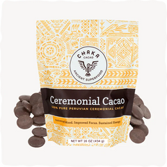 Chaka Cacao Peruvian ceremonial cacao, 1 lb bag with cacao discs